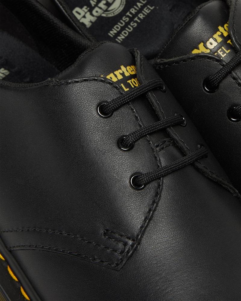 Dr Martens 1461 Slip Resistant Steel Tå Arbejdssko Dame Sort | DK 403MQZ